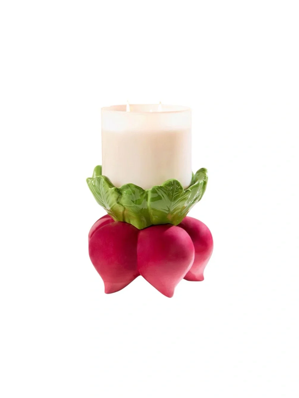 BATH & BODY WORKS RADISH PEDESTAL 3 WICK CANDLE HOLDER